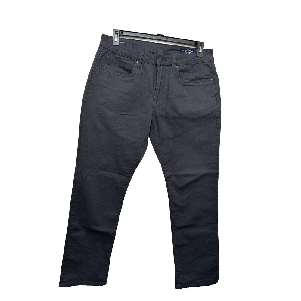 Buffalo David Bitton Straight Six Gray Jeans 34x30